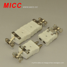 MICC k tipo 950 centígrados conector de termopar de cerámica de alta temperatura con abrazadera